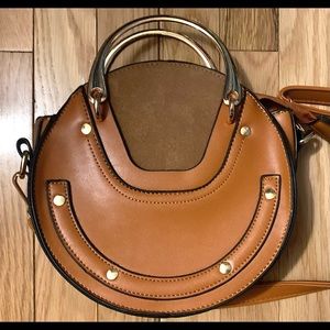 - Camel round crossbody bag NWOT